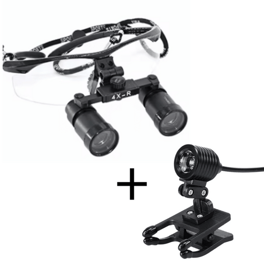 Macro Vision Lupe mit Stirnlampe und 4-fach Vergrößerungsgläsern