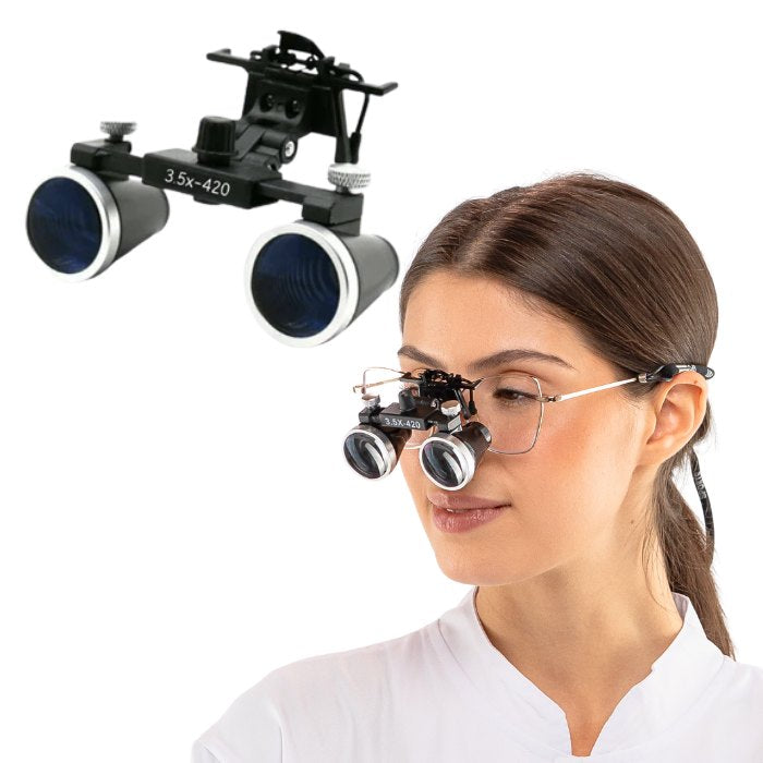 X1 Mini-Lupe mit 2,5x- oder 3,5x-Linse und Clip für Brillenmontage
