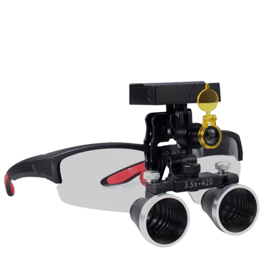 X1 PRO Lupe mit 2,5x/3,5x Linsen und Stirnlampe ohne wiederaufladbares Kabel