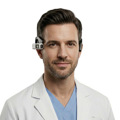 Tragbare 2,7K-Kamera mit Kopfhalterung zur Aufnahme von Arbeitsabläufen