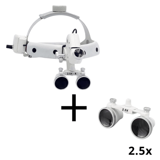 Pro Vision Lupe mit 5-Watt Stirnlampe und 2,5x Linsen