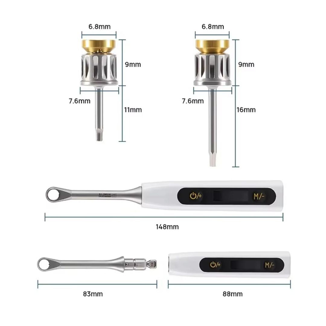 Kit de Torque Eléctrico Dental Universal (16 puntas + e para dentistas