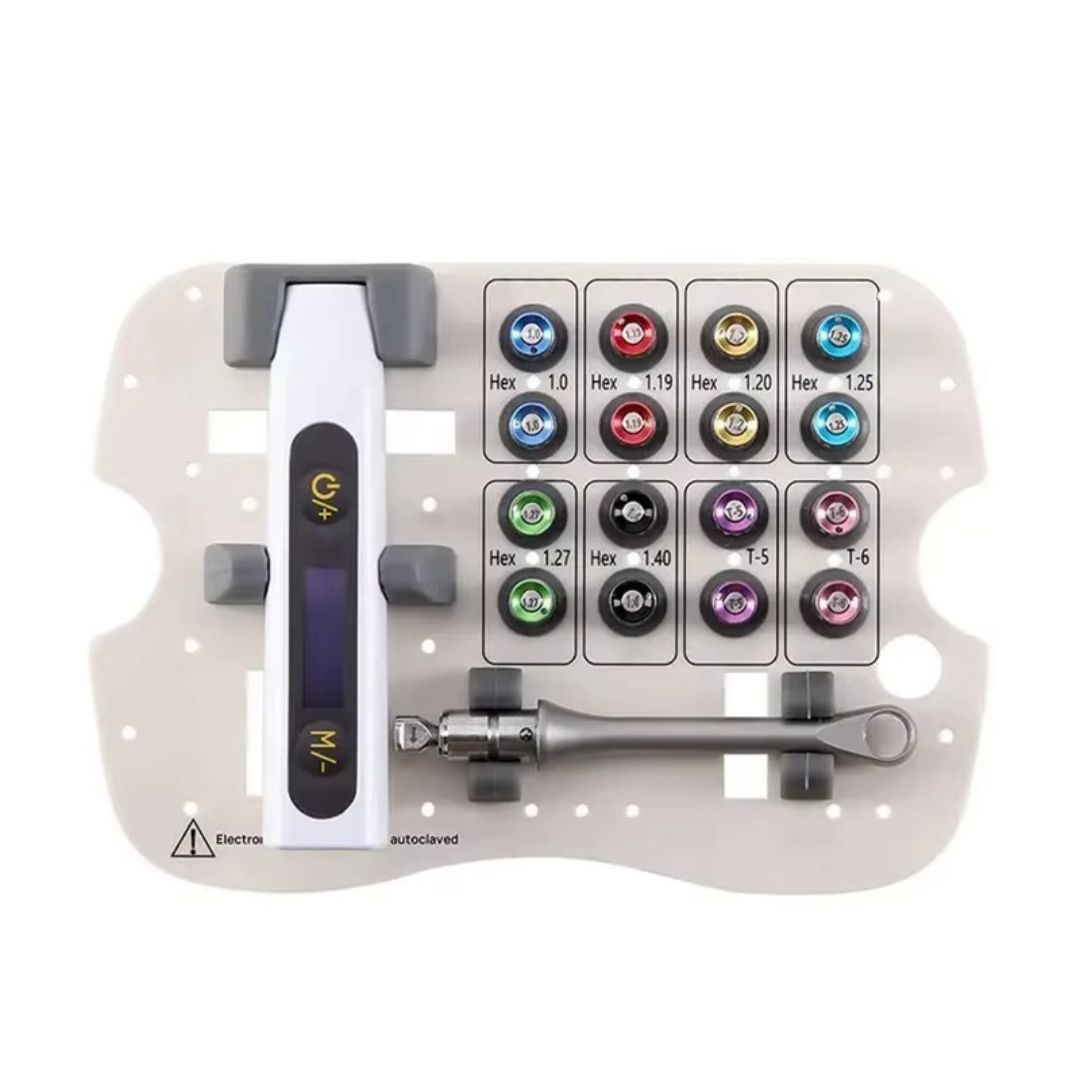 Kit de Torque Eléctrico Dental Universal (16 puntas + e calidad profesional