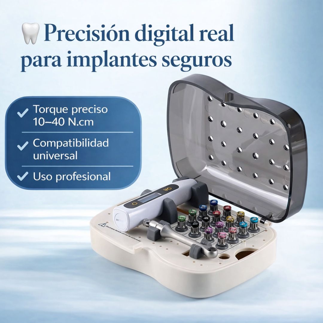 Kit de Torque Eléctrico Dental Universal (16 puntas + e usado en clínica dental