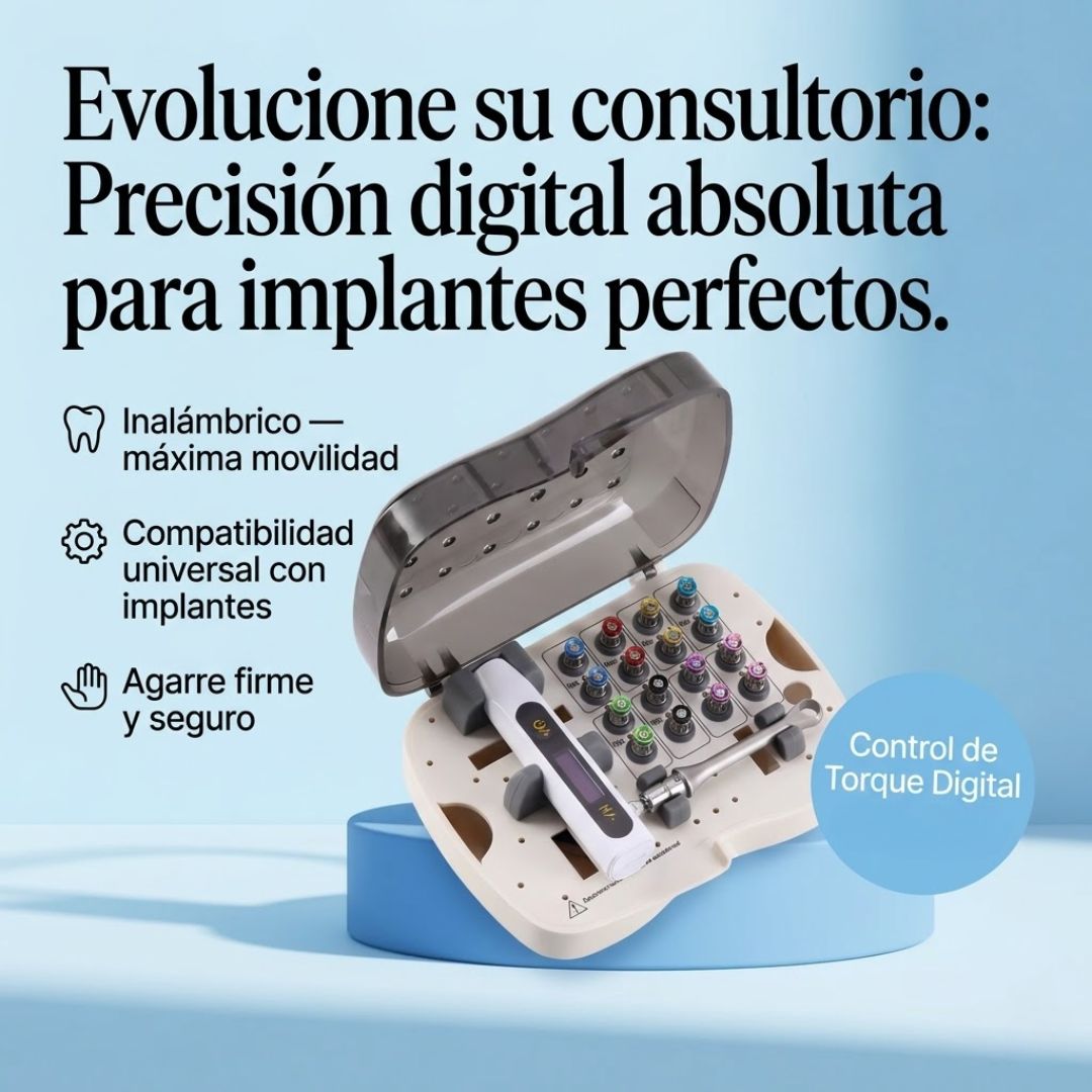 Kit de Torque Eléctrico Dental Universal (16 puntas + e con accesorios