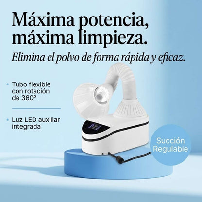 Turbo-Absauger mit 230 W, ultra starker Saugleistung von 35.000 U/min und LED-Licht