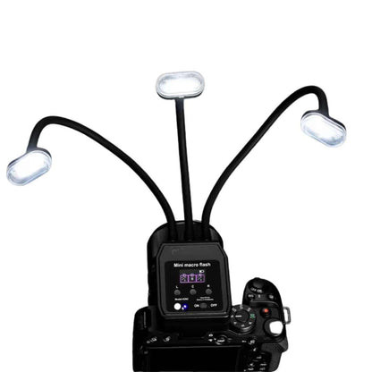 Flash Macro Dual mit zwei Blitzen und Frontlicht – Kompatibel mit Nikon, Sony und Canon | Professionelle Dentalfotografie