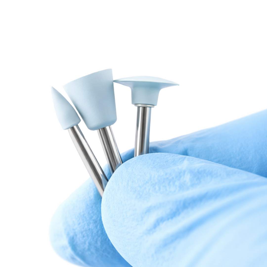 Polierset für Harz und Porzellan – 14 Teile (RA 2,35 mm Universal) für Niedrige Drehzahl