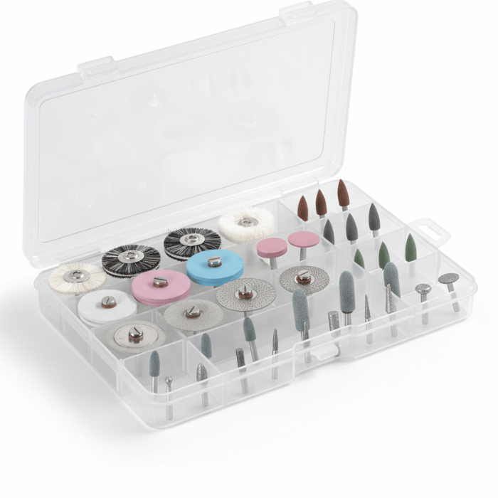 Polier- und Finishing-Kit für Prothesen – 38 Teile