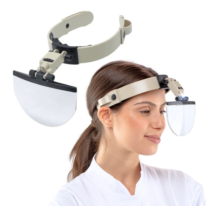 XT Professionelle Kopflupe mit integrierter LED-Beleuchtung