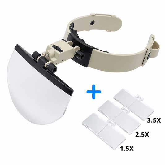 XT Professionelle Kopflupe mit integrierter LED-Beleuchtung
