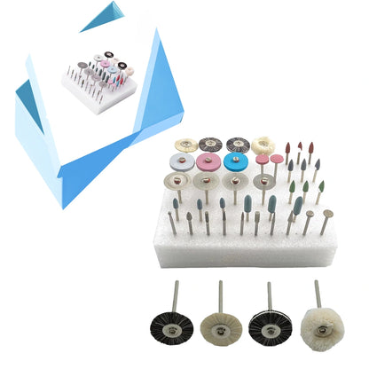 Polier- und Finishing-Kit für Prothesen – 38 Teile